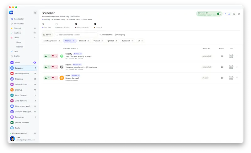Engine Mail screenshot 6