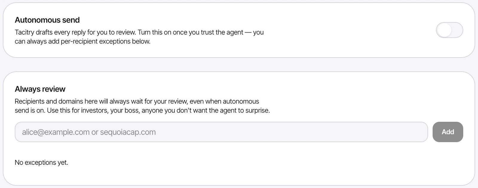 Tacitry screenshot 1