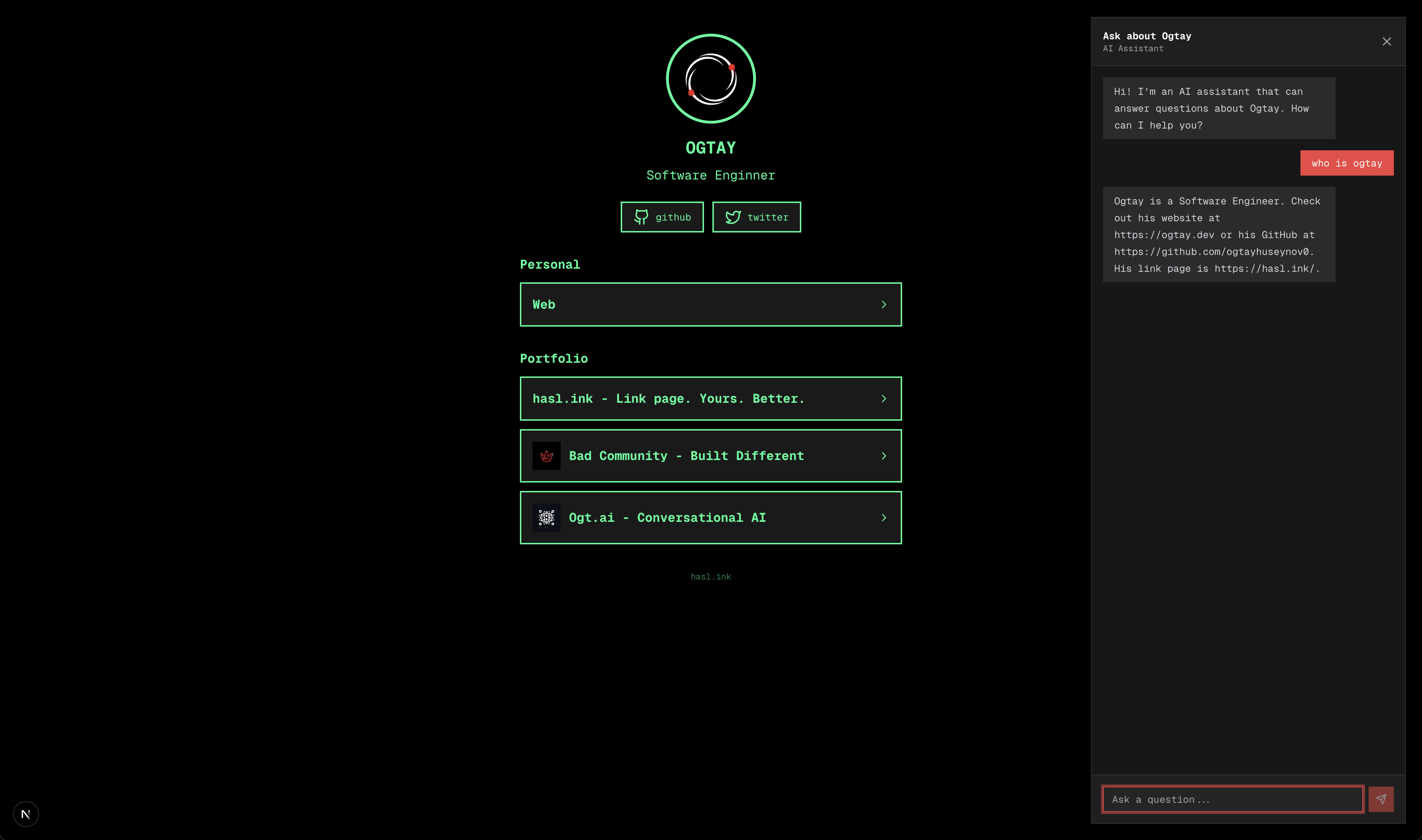 hasl.ink - Main product screenshot demonstrating key features and user interface
