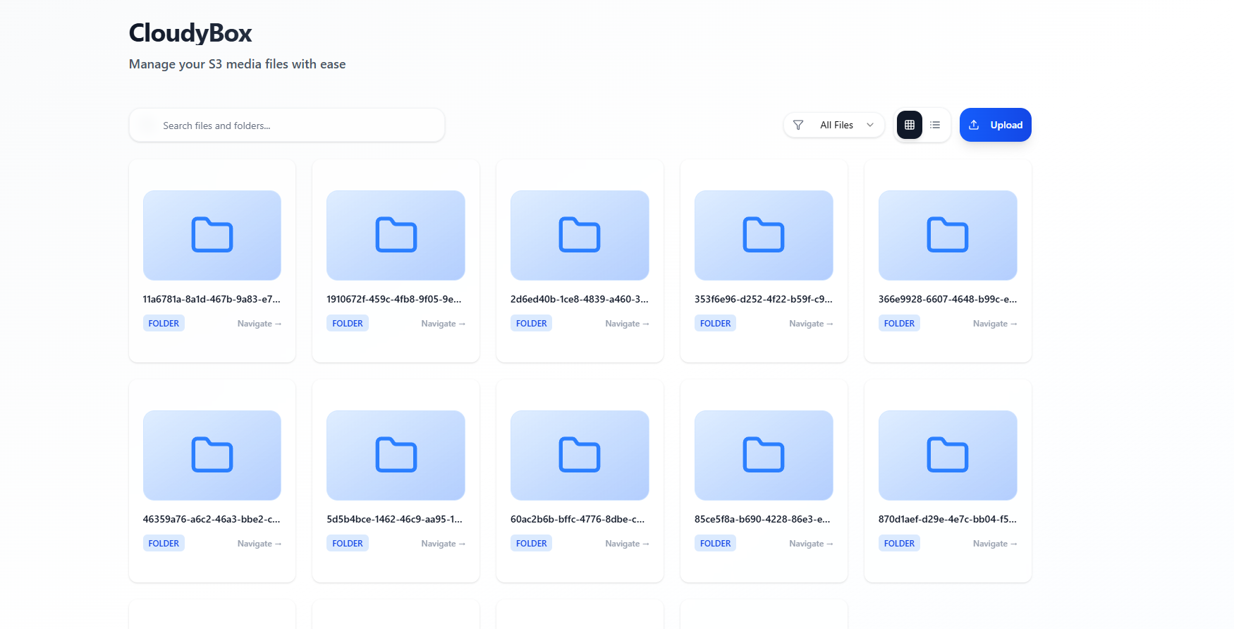CloudyBox – Self-Hosted S3 Media Manager gallery image