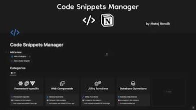Specially-crafted Notion template for developers simplifying and supercharging coding process