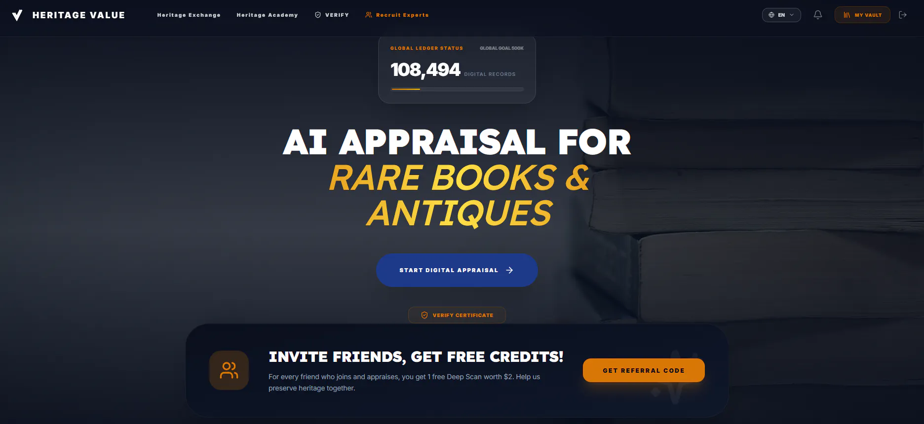 HEVA APPRAISAL FOR RARE BOOKS & ANTIQUES 项目横幅