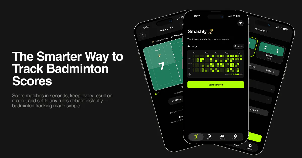 Smashly - Badminton Tracker gallery image