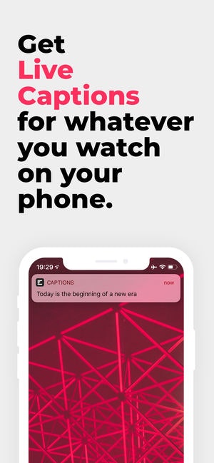Captions for iOS gallery image