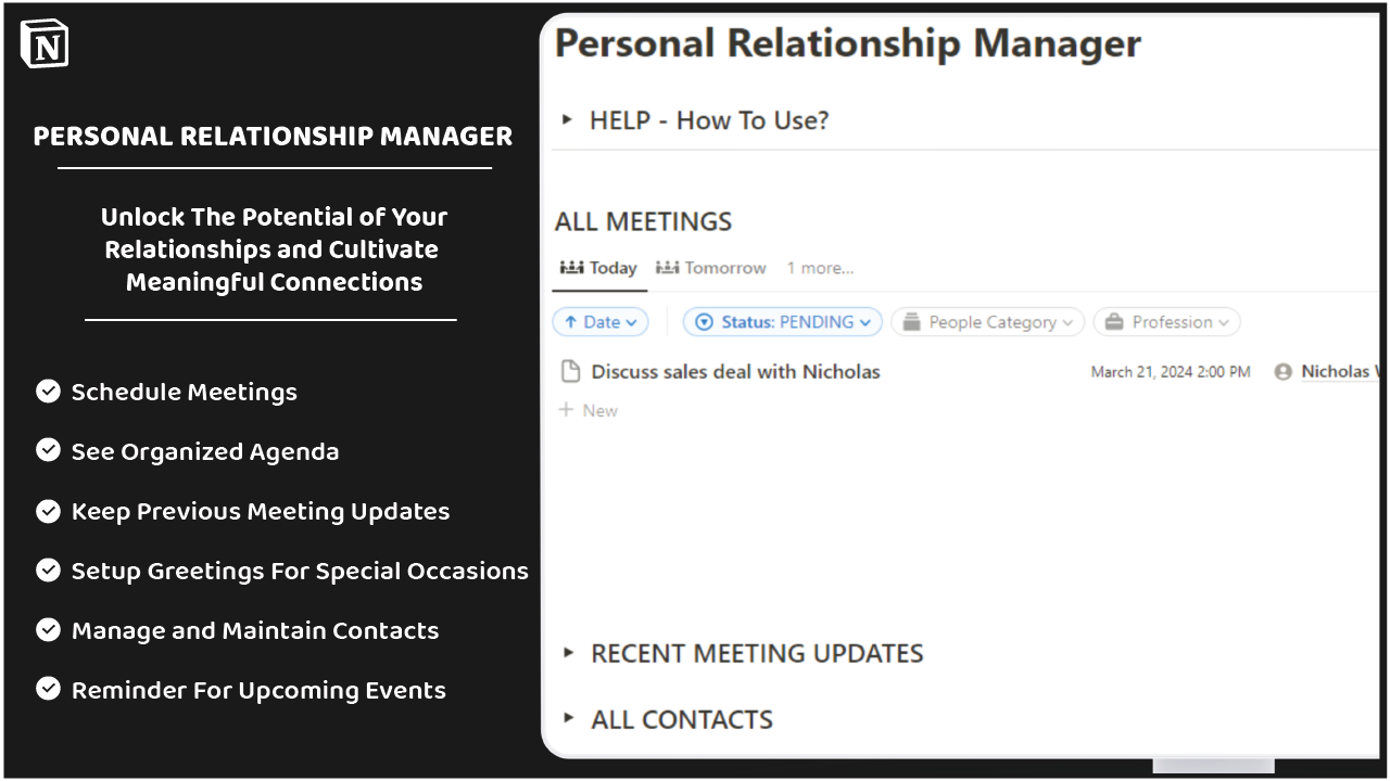 Personal Relationship Manager gallery image