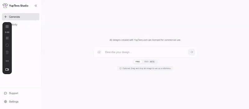 YupTees screenshot 1 (video preview)