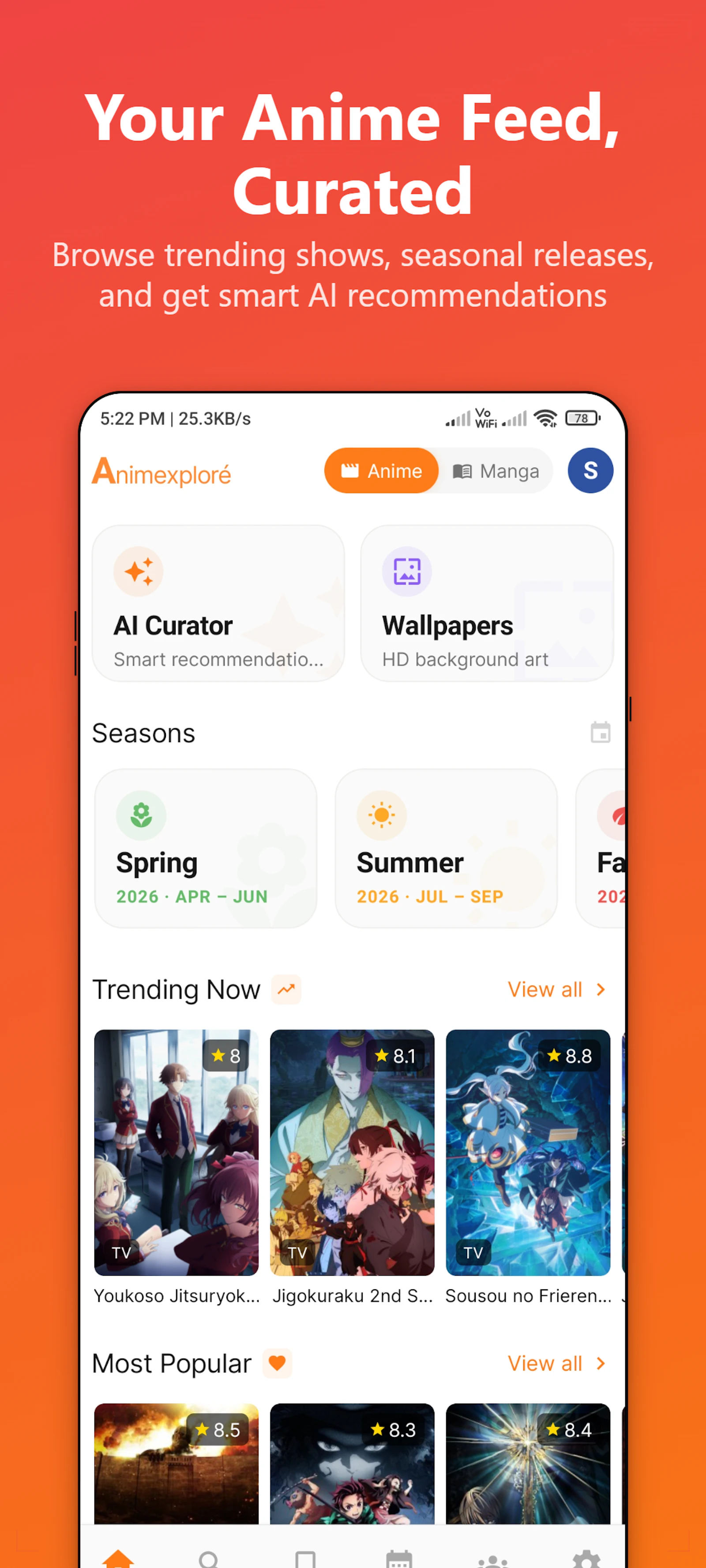 Animexplore screenshot 1