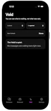 The Void — A private thought-release app gallery image