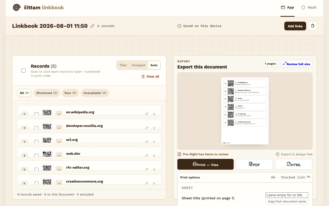 CITTAM LINKBOOK gallery image