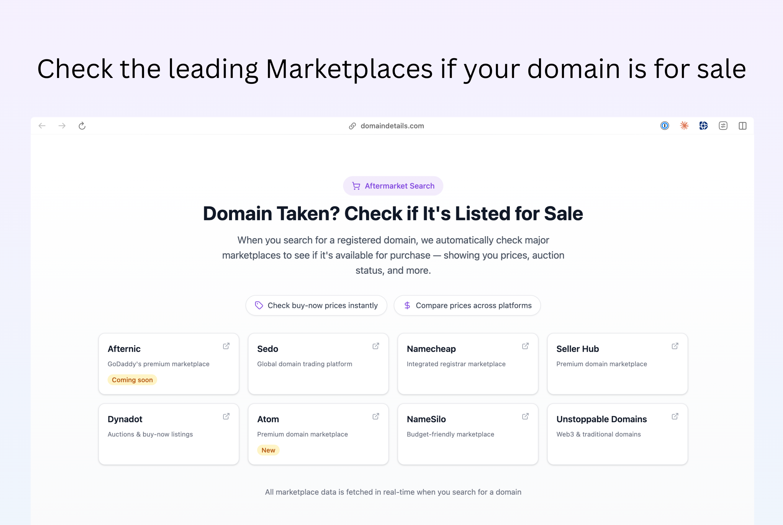 DomainDetails.com - Free & Private WHOIS gallery image