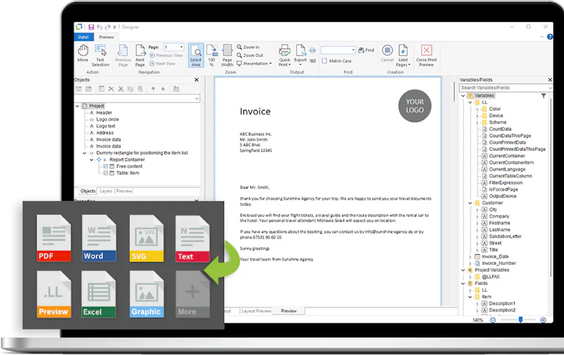 Reporting component List & Label 32 screenshot 7