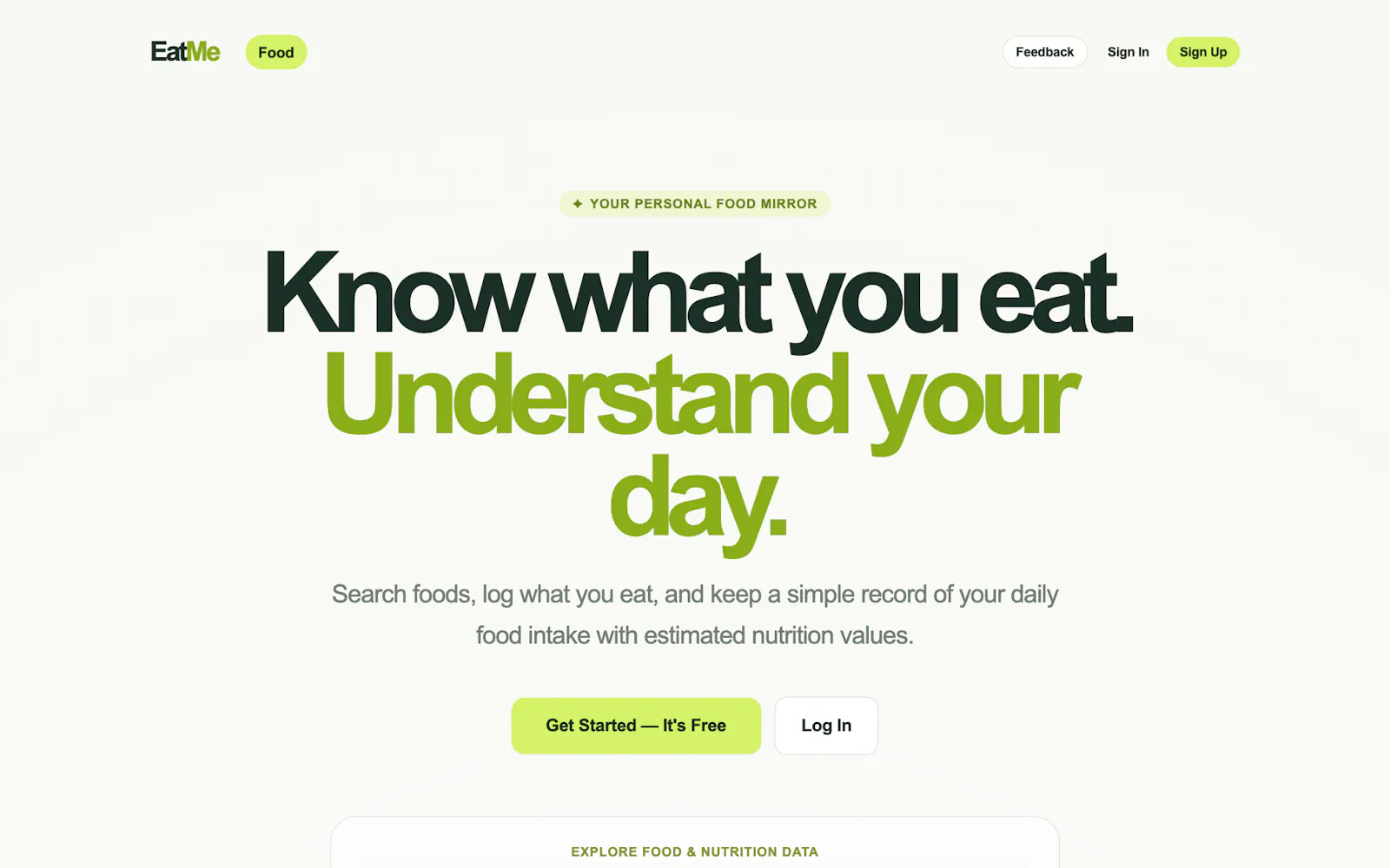 EatMe.Health screenshot 1