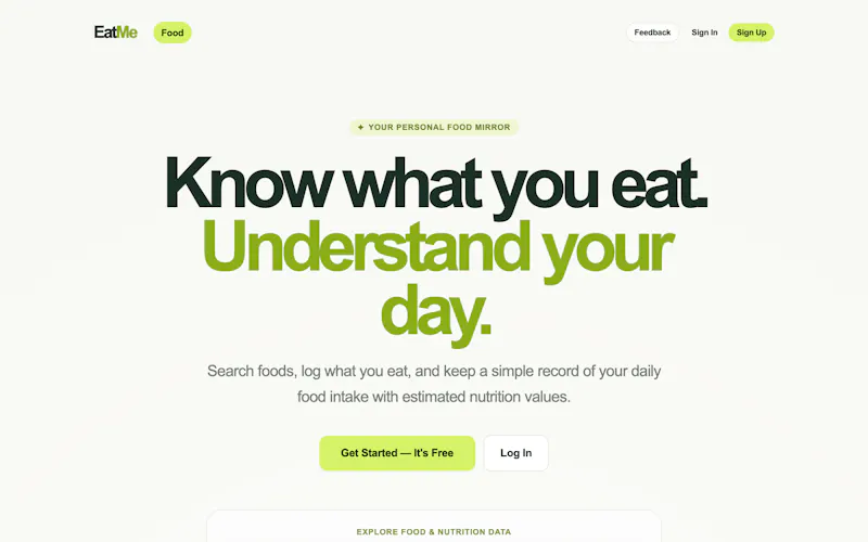 EatMe.Health screenshot 1