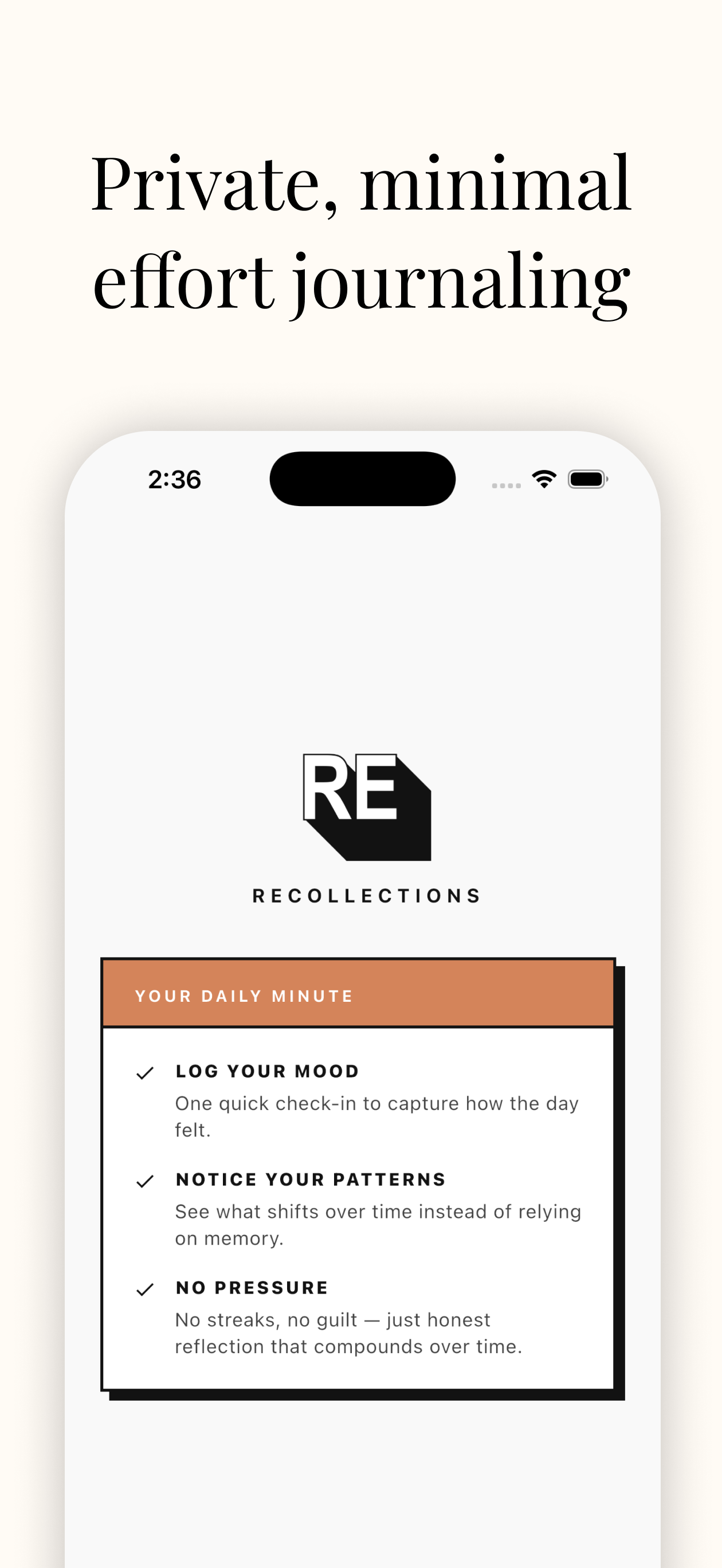 Recollections — Private Journal gallery image