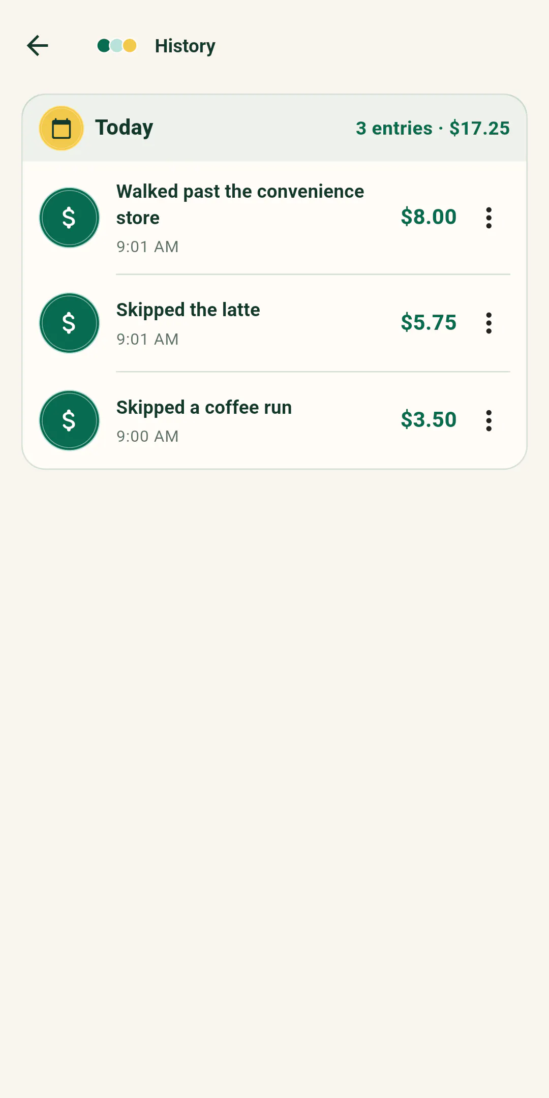 No Buy Savings Tracker gallery image