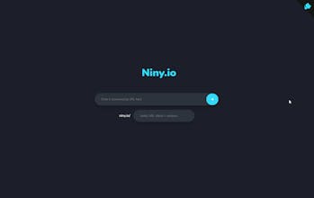 Niny.io - A simple oss link shortener gallery image