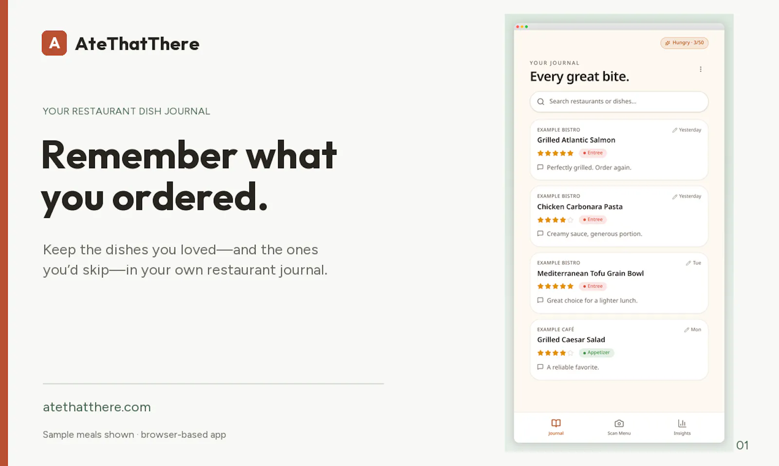 AteThatThere — Remember every great bite screenshot 1