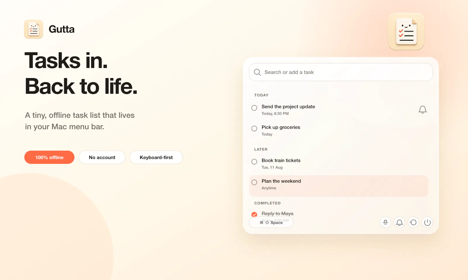 Gutta screenshot 1