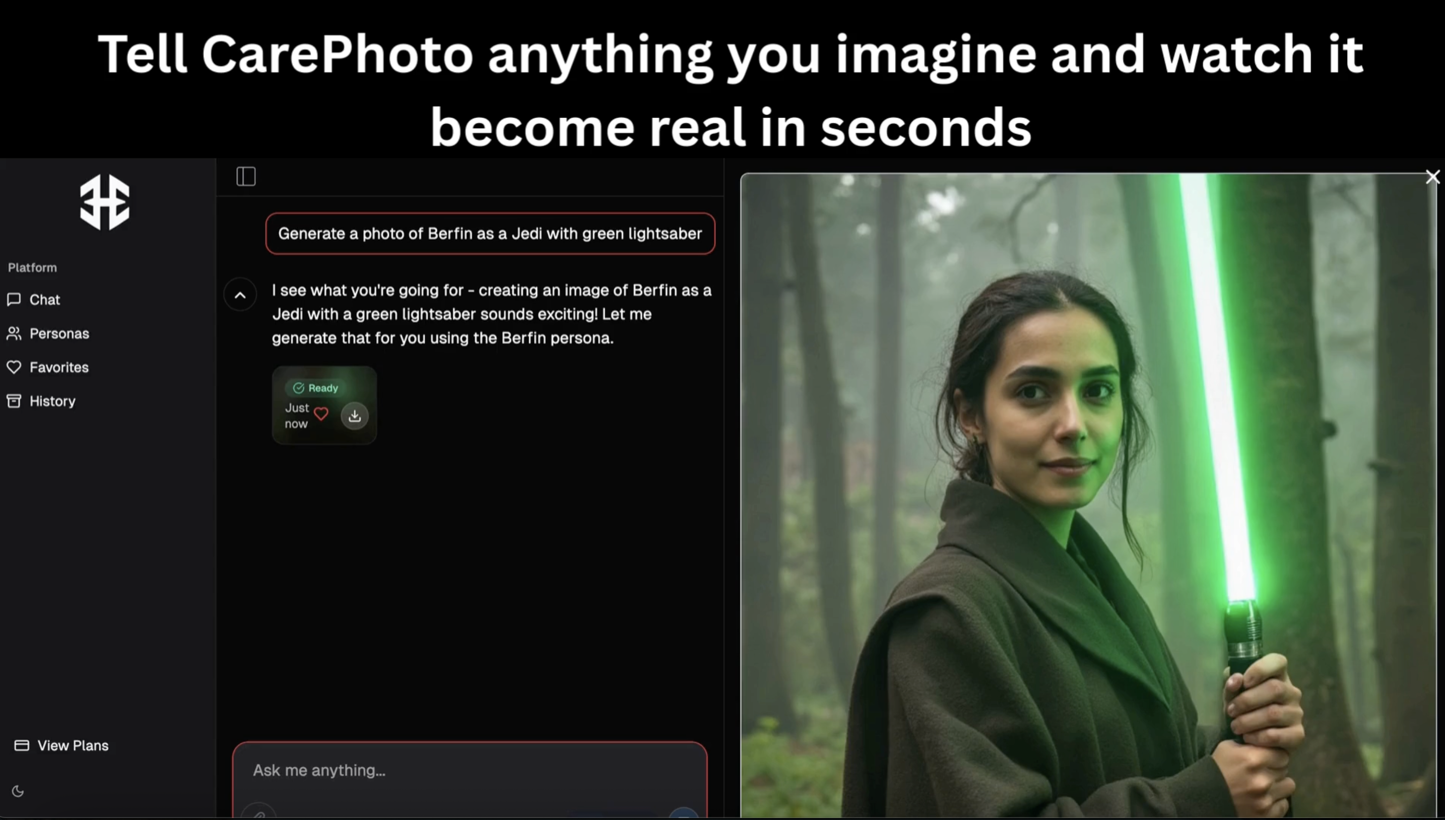 Carephoto AI - Kişisel Sohbet Tabanlı AI Fotoğraf Stüdyosu medya 6