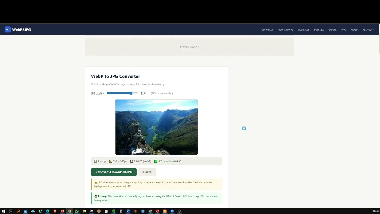 WebP to JPG Converter gallery image