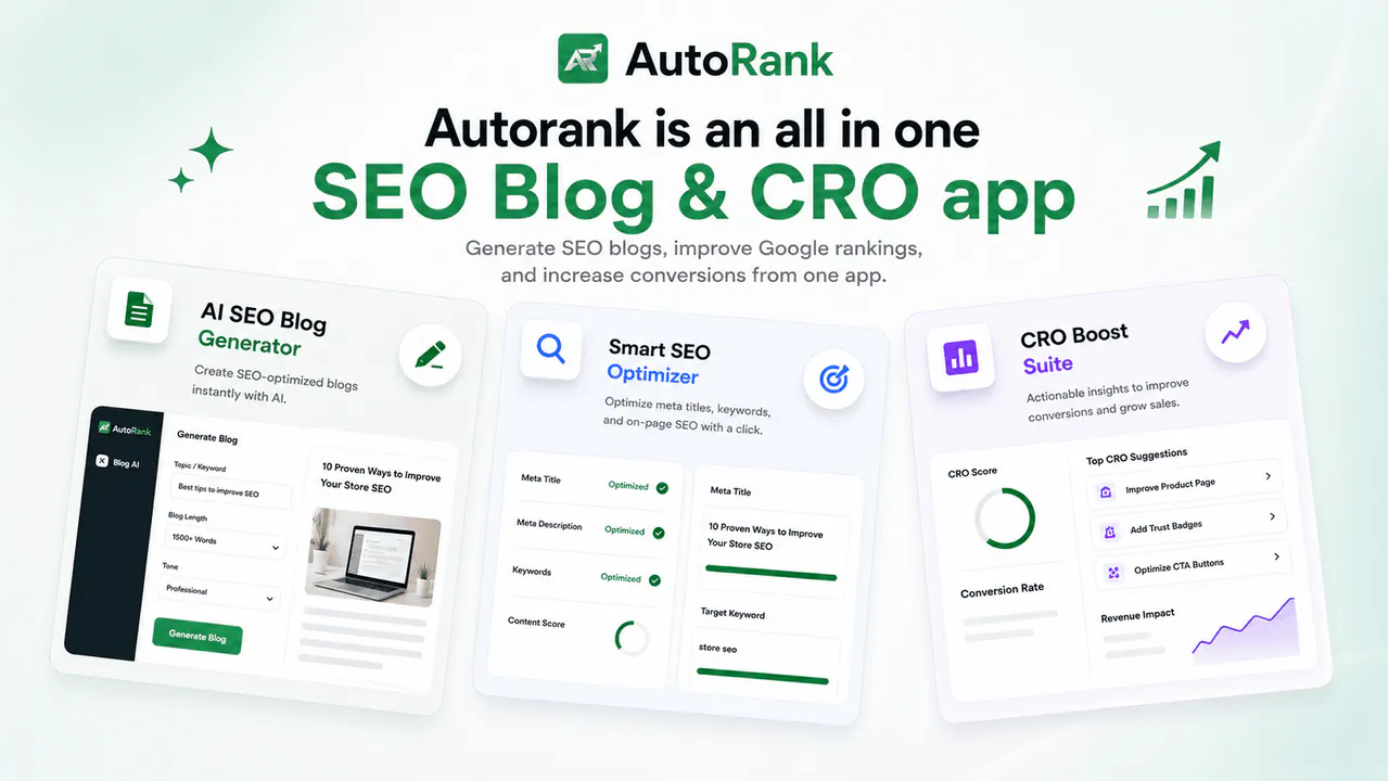  AutoRank: AI SEO Blog & CRO gallery image