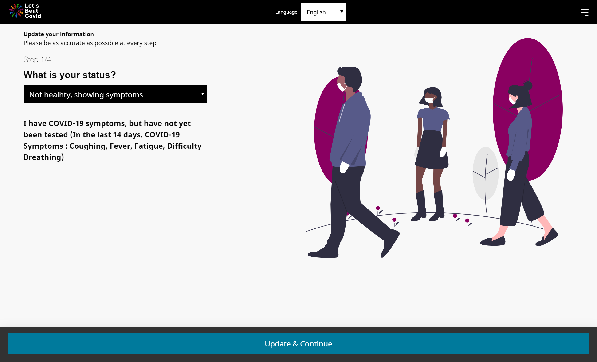 Let's Beat COVID - covidstatus.xyz gallery image