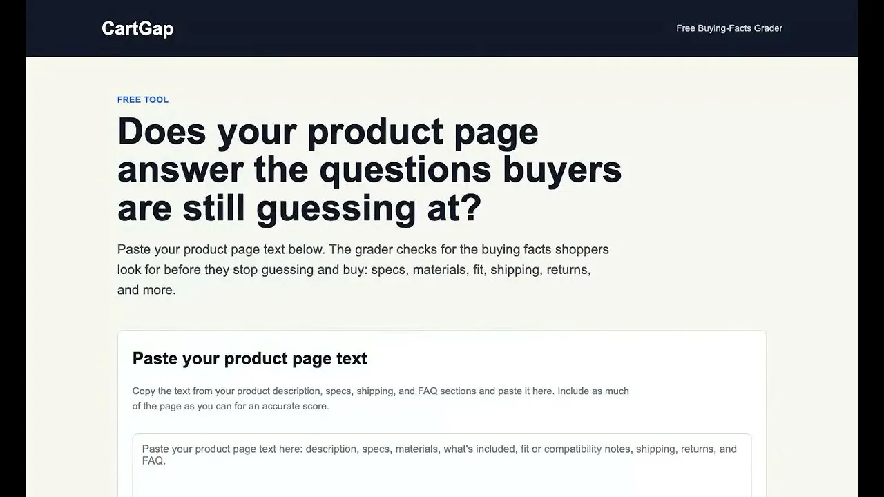 Buying-Facts Grader gallery image