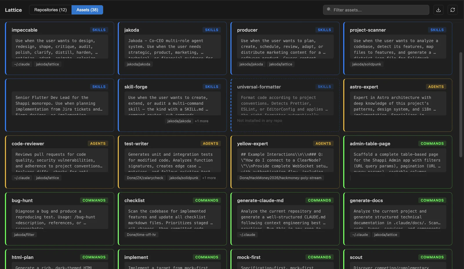 Lattice Context Manager screenshot 2