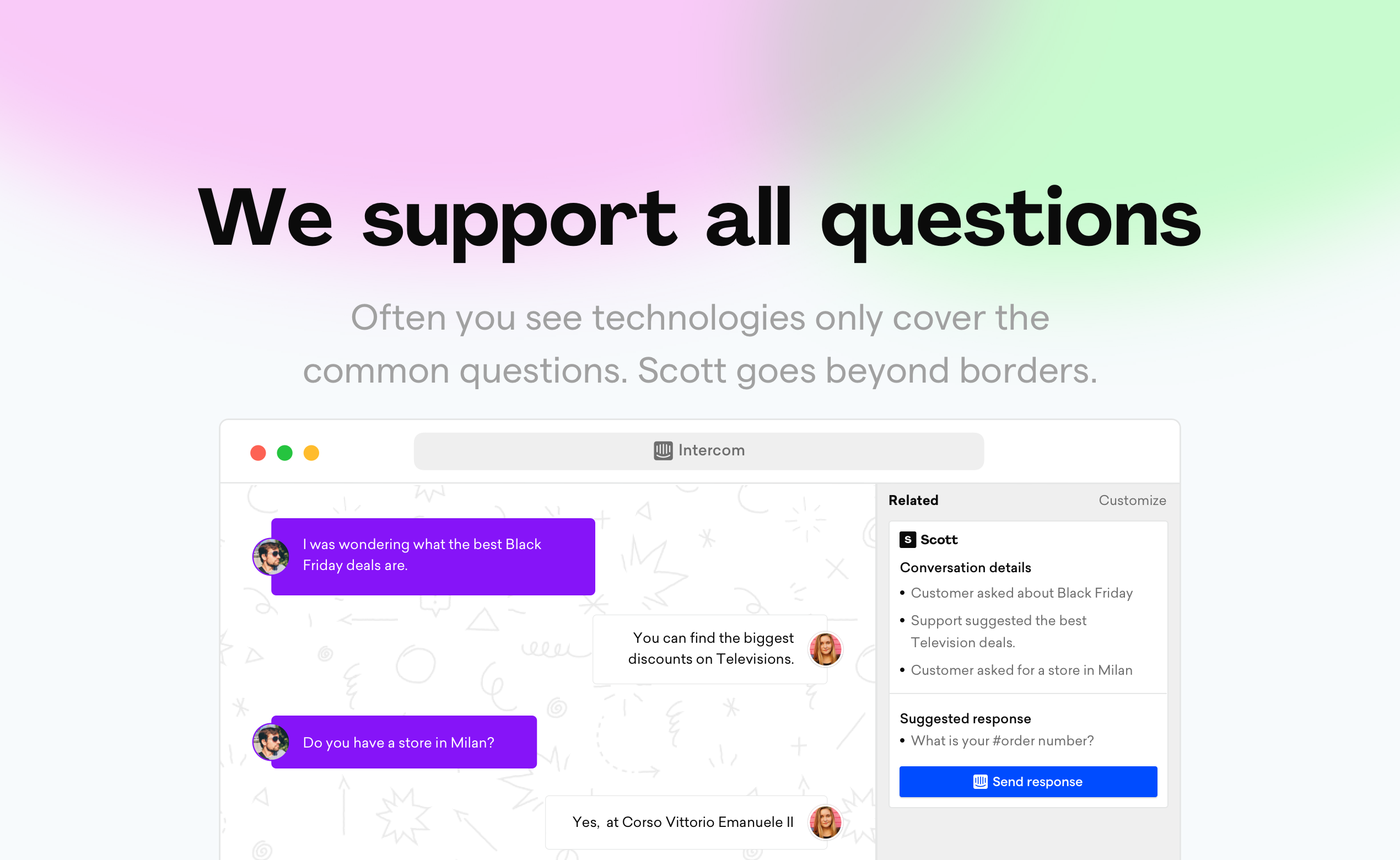 Scott AI - Open AI gegenereerde samenvattingen en antwoorden voor Intercom & Crisp media 3