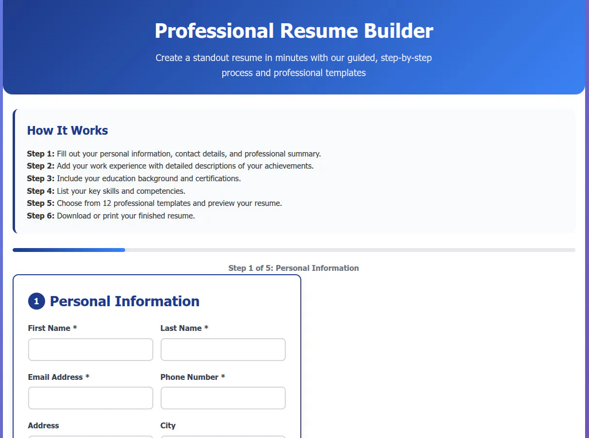 Resume Builder gallery image