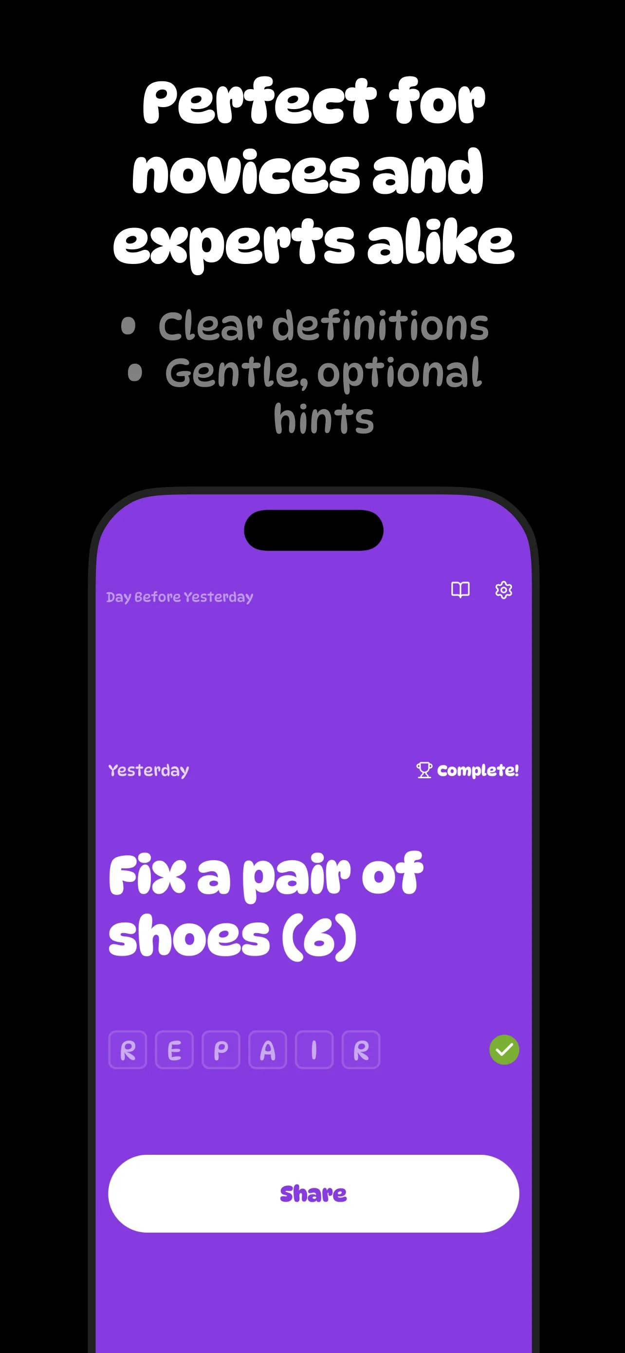 minute cryptic • wordplay - Screenshot 5 showing product features and functionality