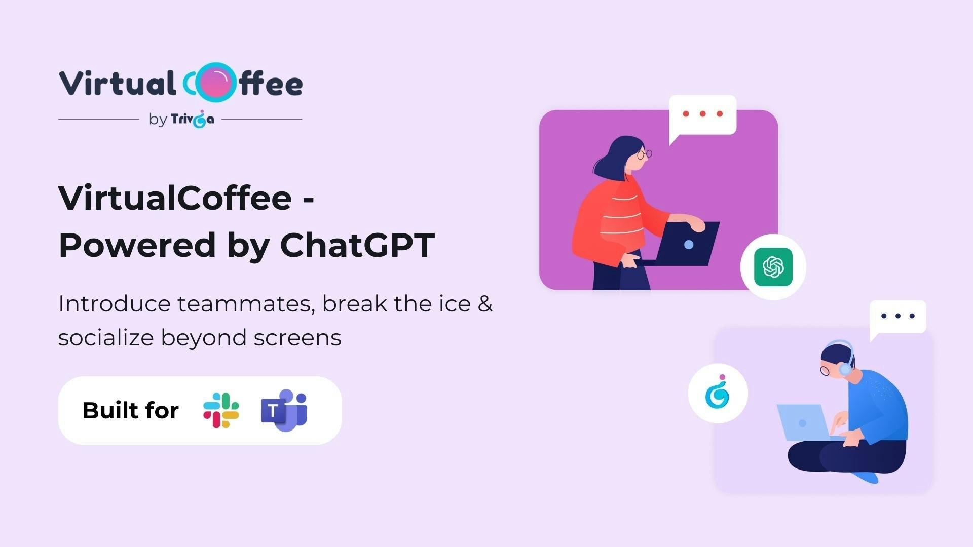 startuptile VirtualCoffee AI by Trivia-Introduce teammates 1v1 spark conversations in Slack Teams