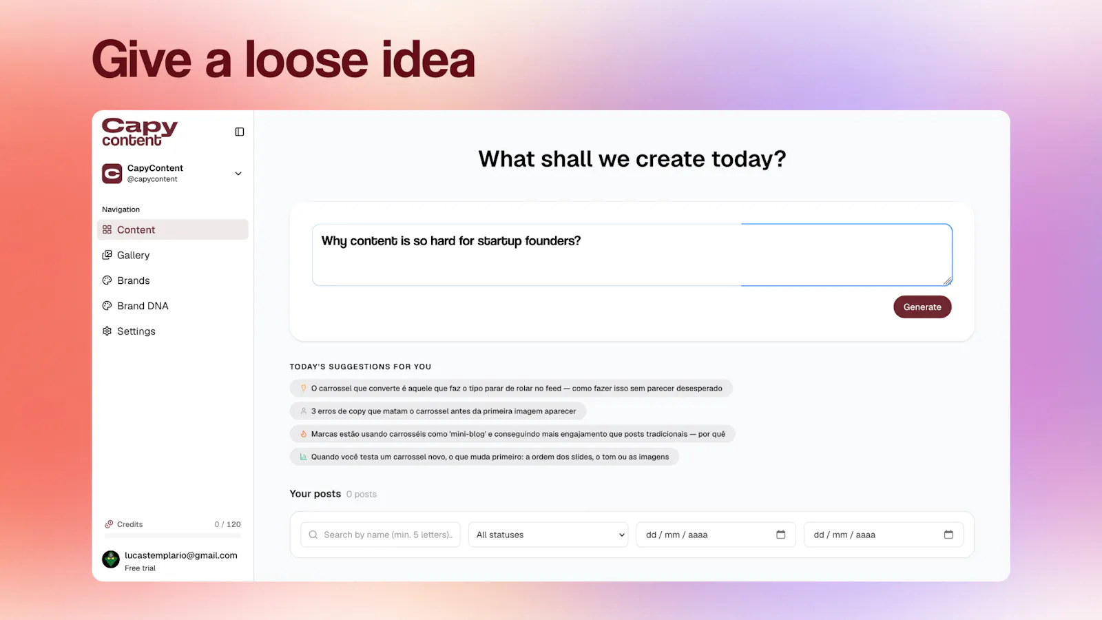 CapyContent screenshot 2