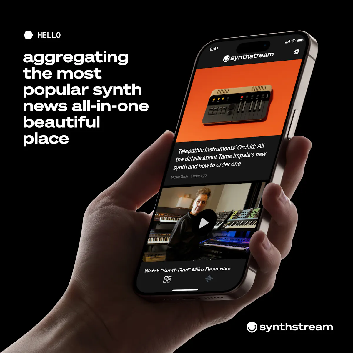 synth.stream