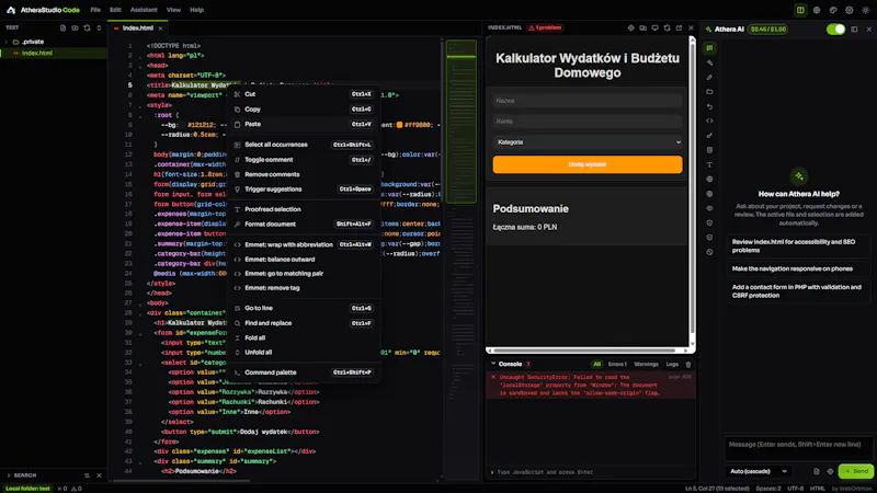 AtheraStudio Code screenshot 3