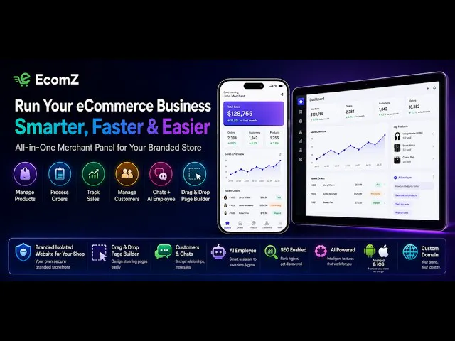 Ecomz AI Multi-Tenant SaaS Store Builder gallery image