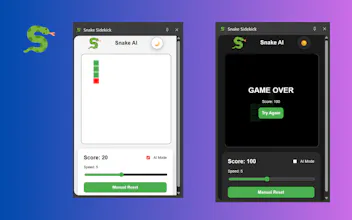 Snake Sidekick AI: Side Panel Mini-Game gallery image