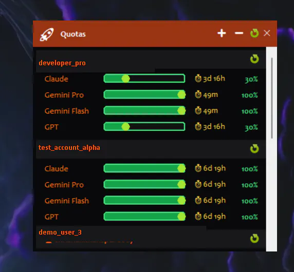 Antigravity Multi-Account Tracker gallery image