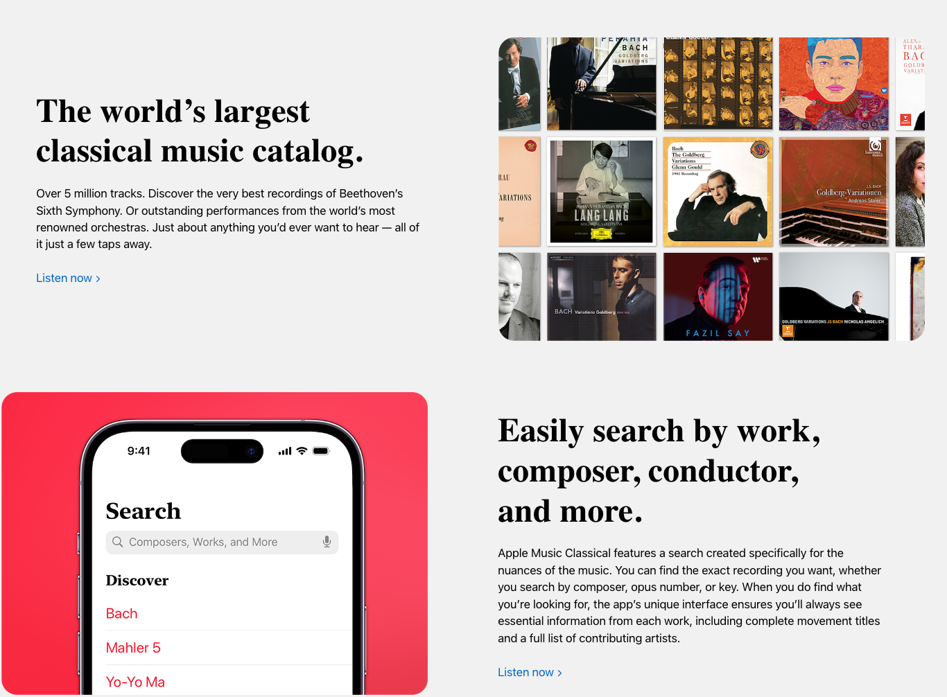Apple Music Classical gallery image