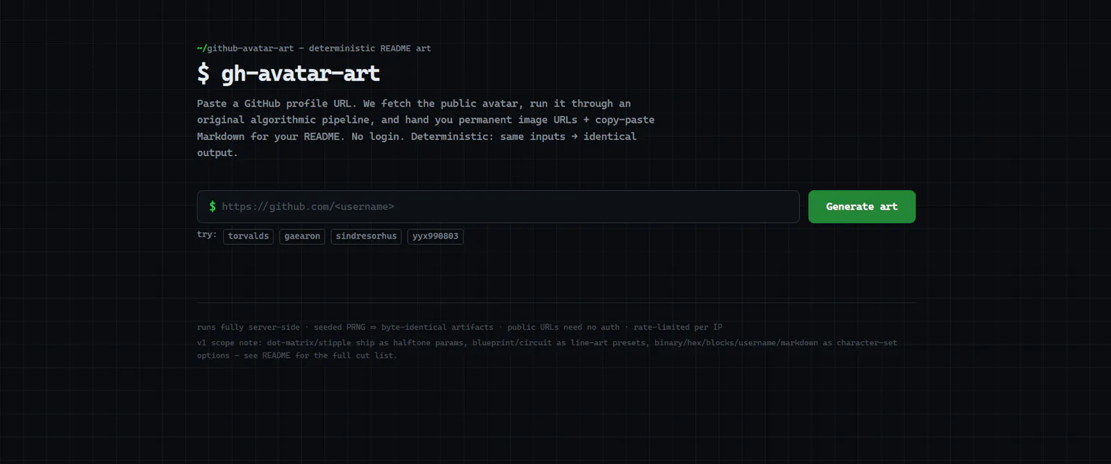 GitHub Avatar Art screenshot 1