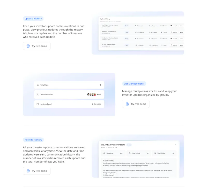 Investor Updates screenshot 4