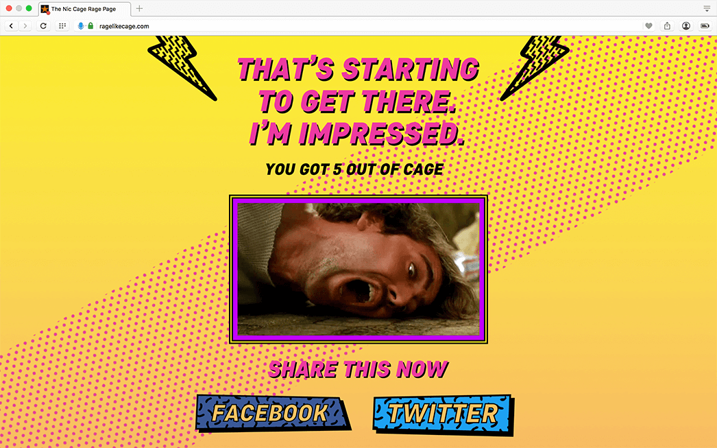 The Nic Cage Rage Page gallery image