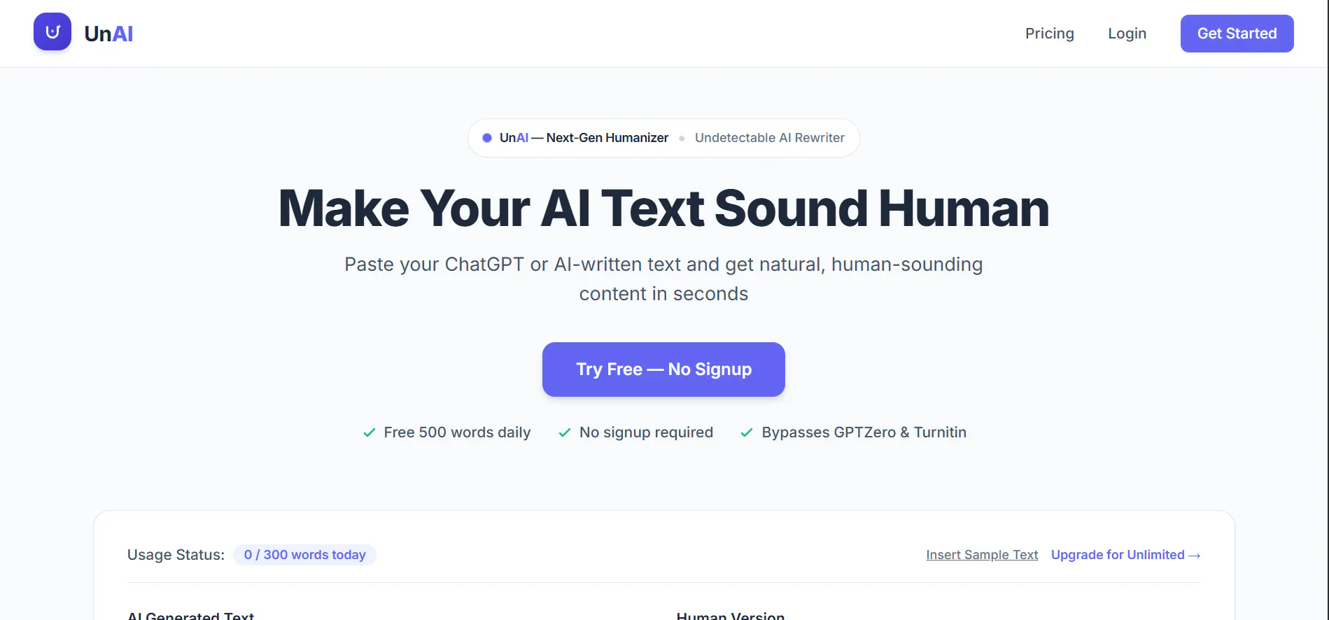 UnAI — AI Text Humanizer gallery image