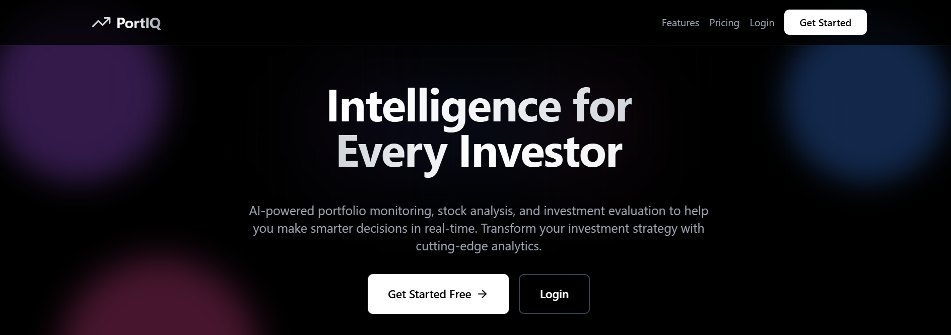 PortIQ - Main screenshot showing features and interface