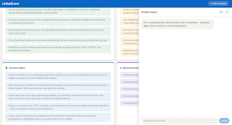 LinkedLens screenshot 1