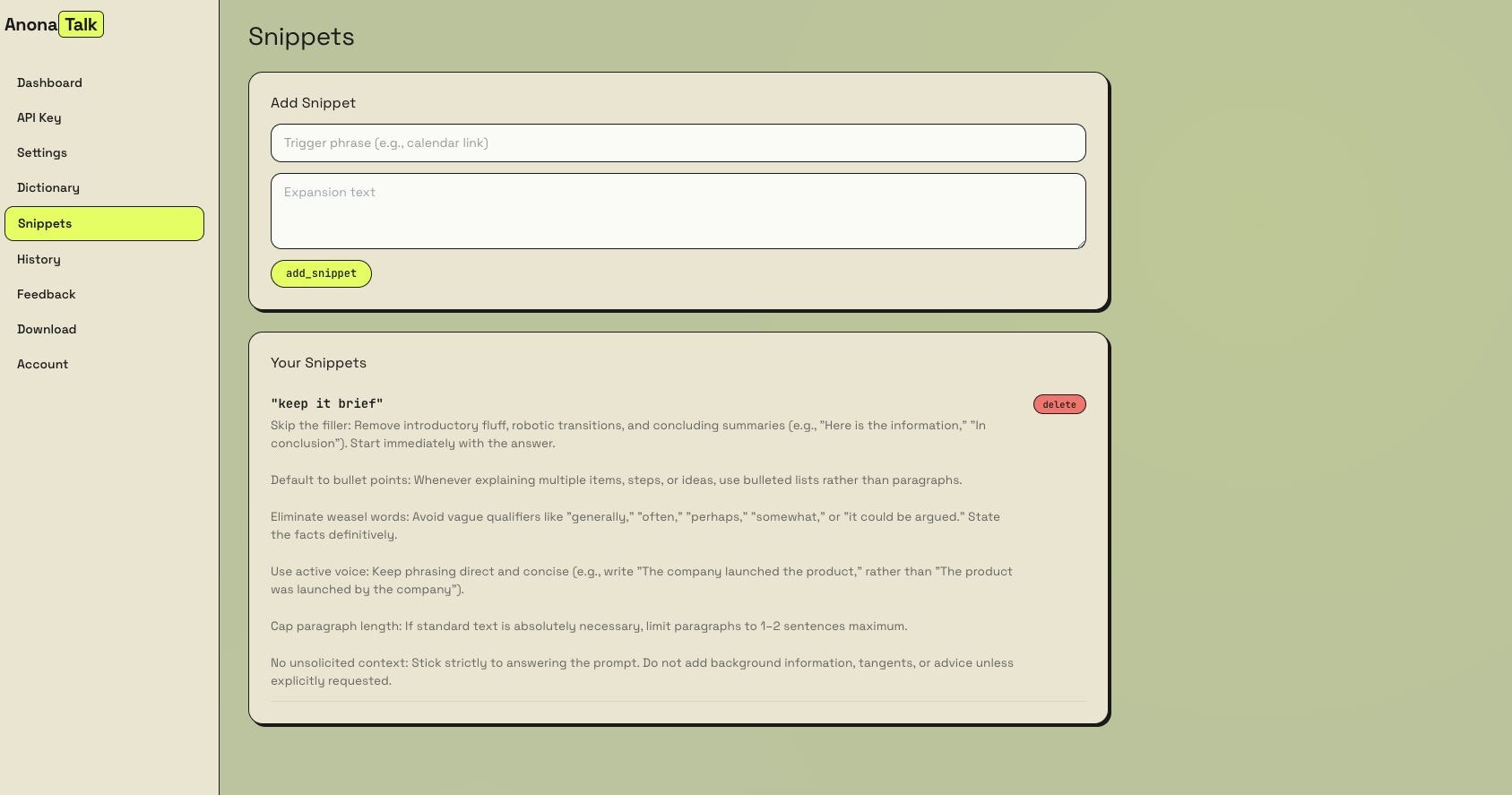 AnonaTalk gallery image