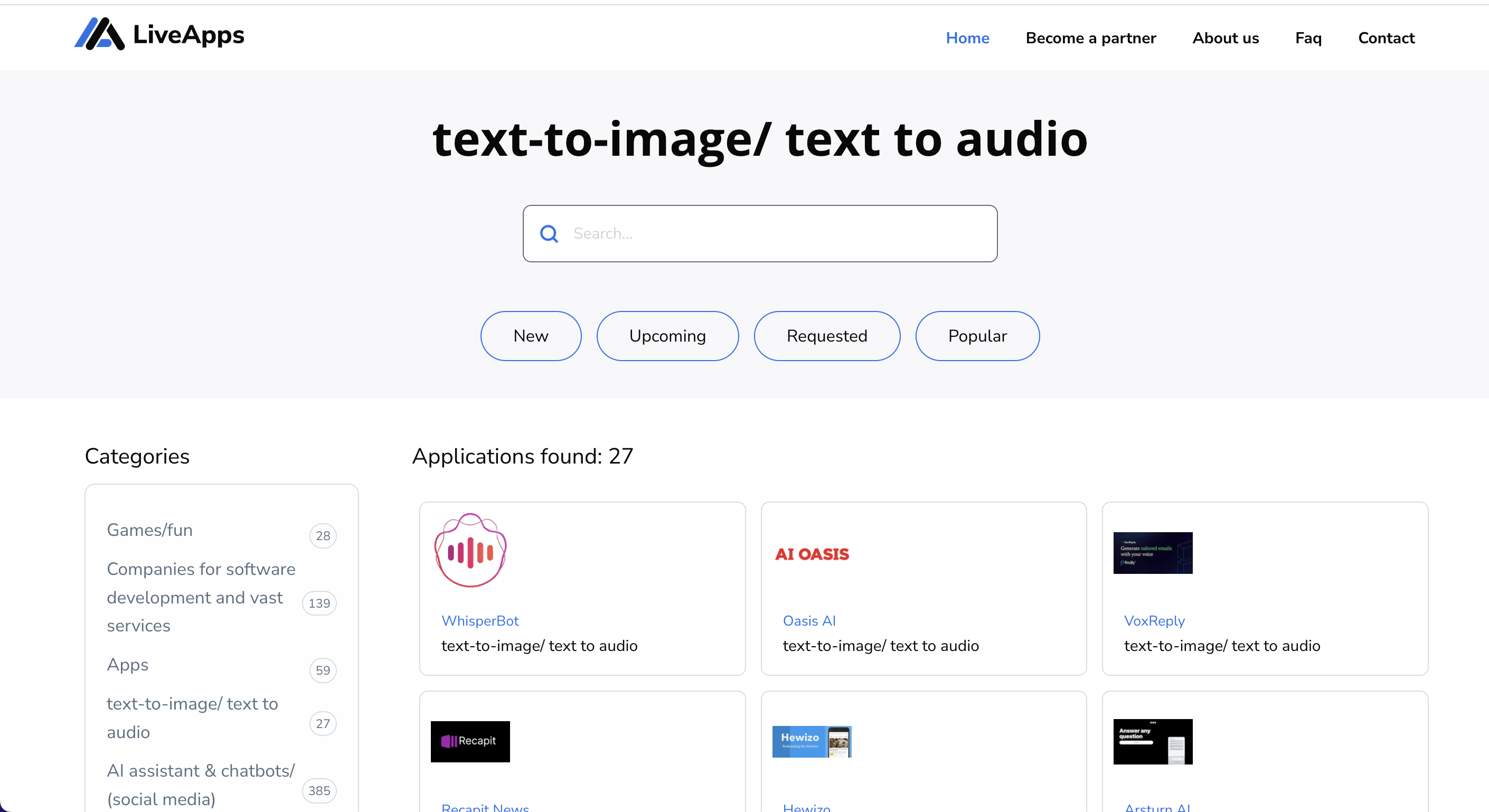 liveapps ai - ไดเรกทอรีของแอปพลิเคชัน GPT3 & 4 ตัวชี้วัดและอื่น ๆ media 3