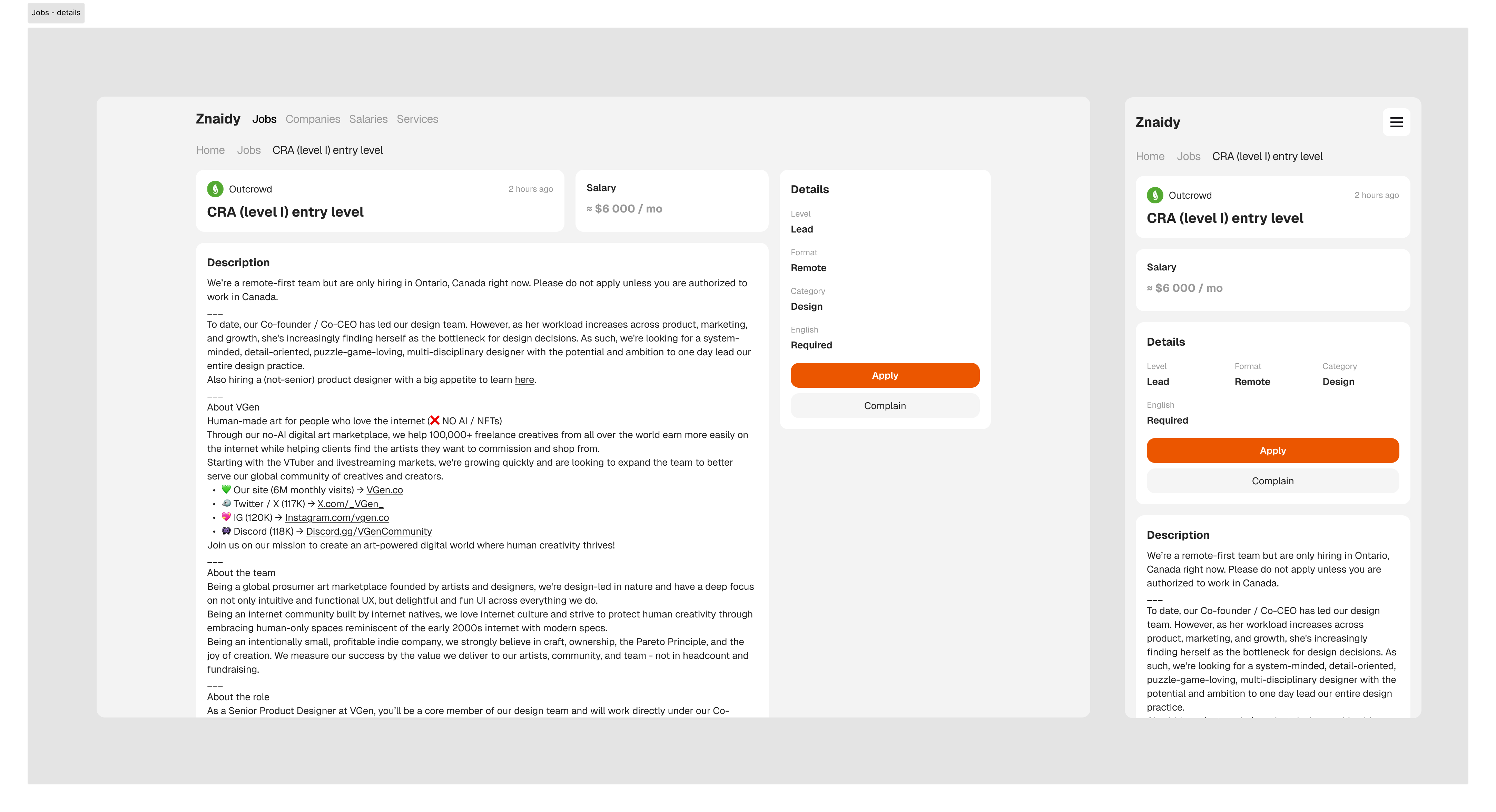 Znaidy - AI-powered IT job aggregator gallery image