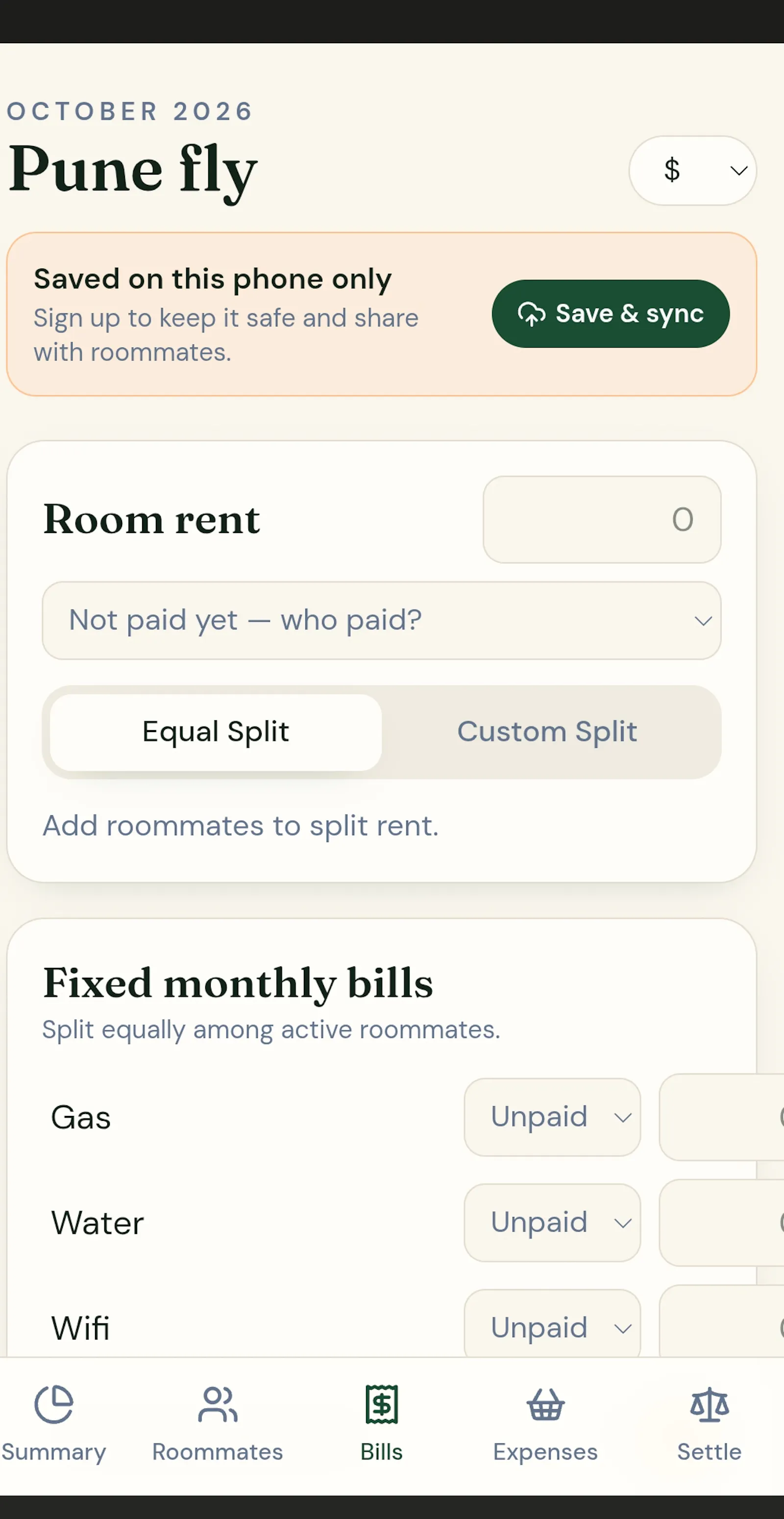 Flatmate Finance screenshot 2