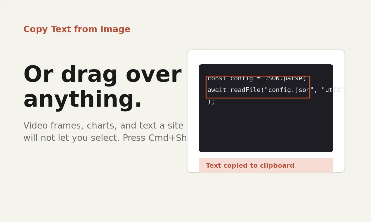 Copy Text from Image gallery image